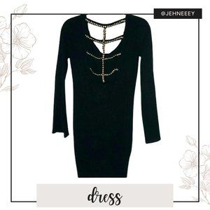 Xoxo Bodycon Black Dress